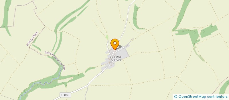 localisation de l'entreprise LA CENSE DES PRES à SAINT-AMAND-SUR-FION