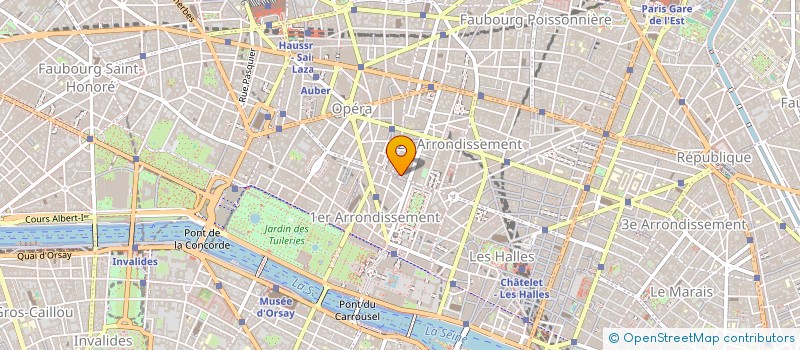 localisation de l'entreprise LA CENTRALE à PARIS