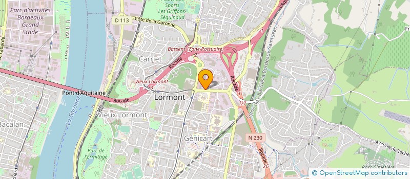 localisation de l'entreprise LA CENTRALE  LORMONT