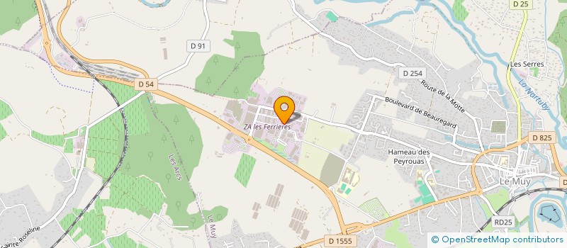 localisation de l'entreprise LA CENTRALE  LE MUY