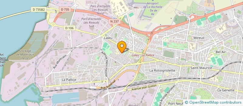 localisation de l'entreprise LA CENTRALE AU TRESOR  LA ROCHELLE