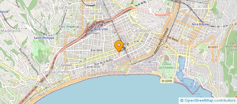 localisation de l'entreprise LA CENTRALE CAPILLAIRE à NICE
