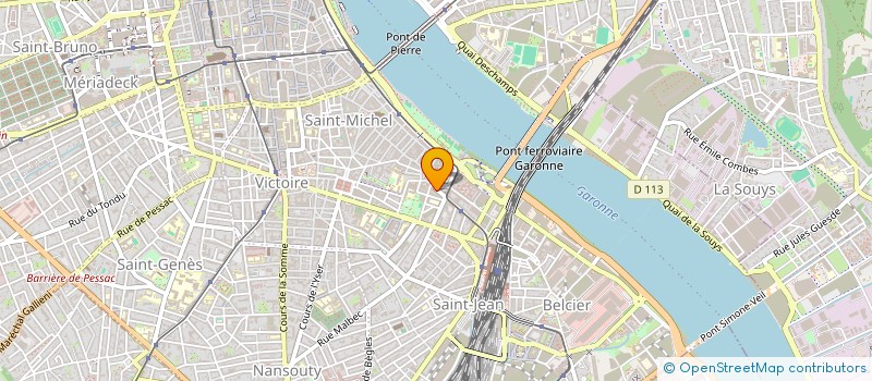 localisation de l'entreprise LA CENTRALE DE GENEALOGIE APPLIQUEE à BORDEAUX