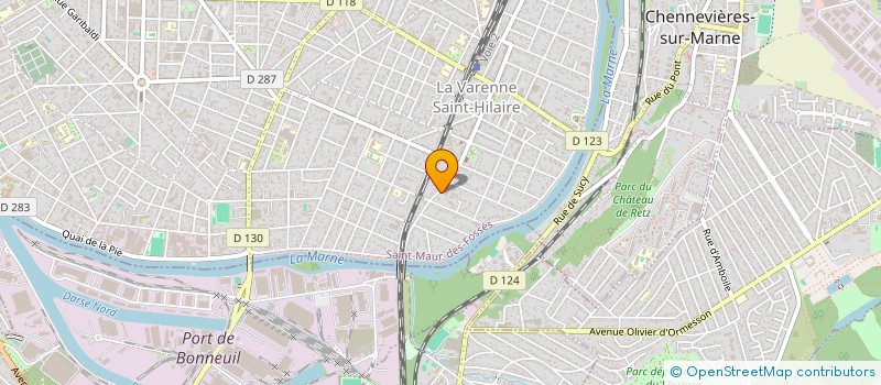 localisation de l'entreprise LA CENTRALE DE L'EVENEMENTIEL  SAINT-MAUR-DES-FOSSES