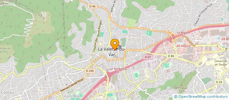 localisation de l'entreprise LA CENTRALE DE LA BEAUTE à LA VALETTE-DU-VAR