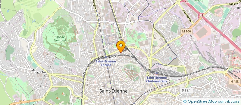 localisation de l'entreprise LA CENTRALE DE LA SIGNALETIQUE à SAINT-ETIENNE