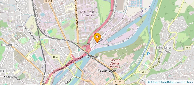 localisation de l'entreprise LA CENTRALE DE LOCATION à METZ