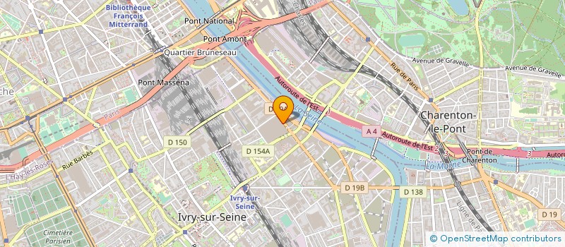 localisation de l'entreprise LA CENTRALE DES ADHERENTS  IVRY-SUR-SEINE