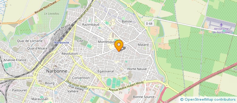 localisation de l'entreprise LA CENTRALE DES CLUBS à NARBONNE