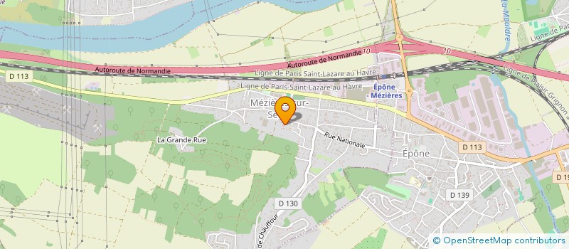 localisation de l'entreprise LA CENTRALE DES PIECES  MEZIERES-SUR-SEINE