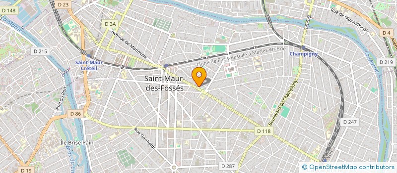 localisation de l'entreprise LA CENTRALE DU BATIMENT à SAINT-MAUR-DES-FOSSES