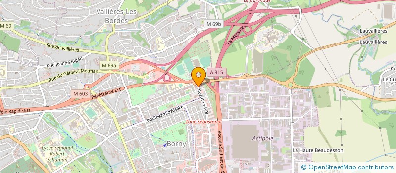 localisation de l'entreprise LA CENTRALE DU NEUF  METZ