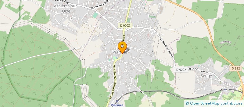 localisation de l'entreprise LA CENTRALE DU PEINTRE à CHAUMONTEL