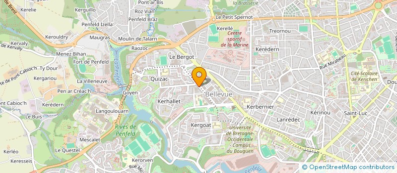 localisation de l'entreprise LA CENTRALE DU PROVINCIAL à BREST