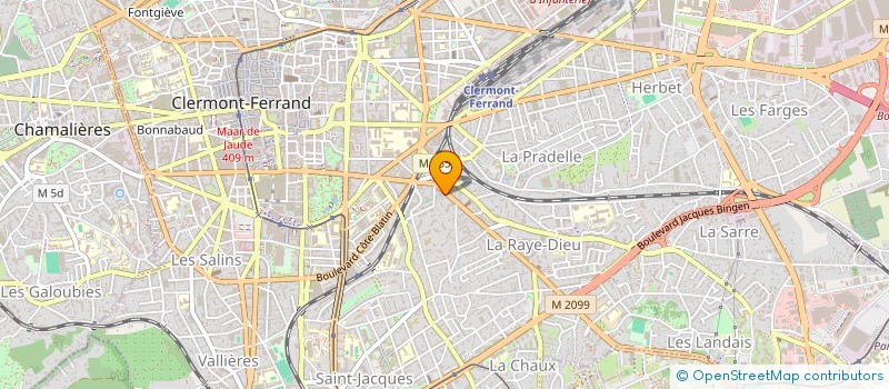 localisation de l'entreprise LA CENTRALE DU SPORT à CLERMONT-FERRAND