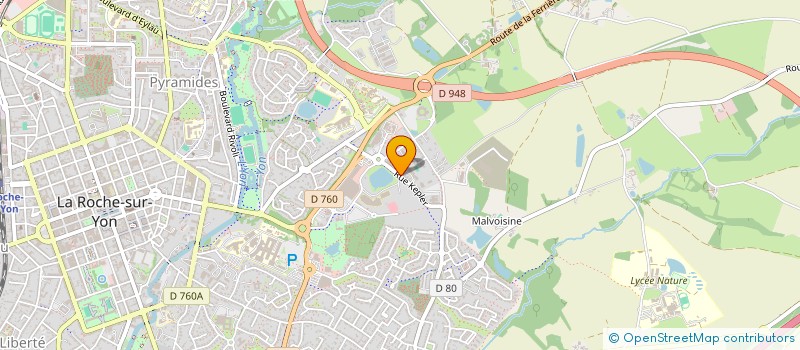 localisation de l'entreprise LA CENTRALE FINANCE à LA ROCHE-SUR-YON