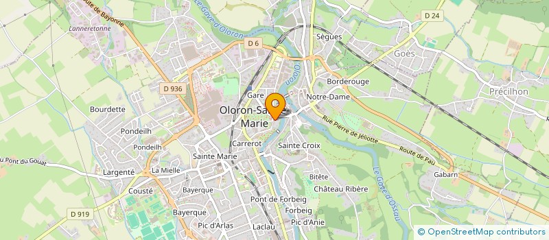 localisation de l'entreprise LA CENTRALE IMMOB PYRENEENNE à OLORON-SAINTE-MARIE