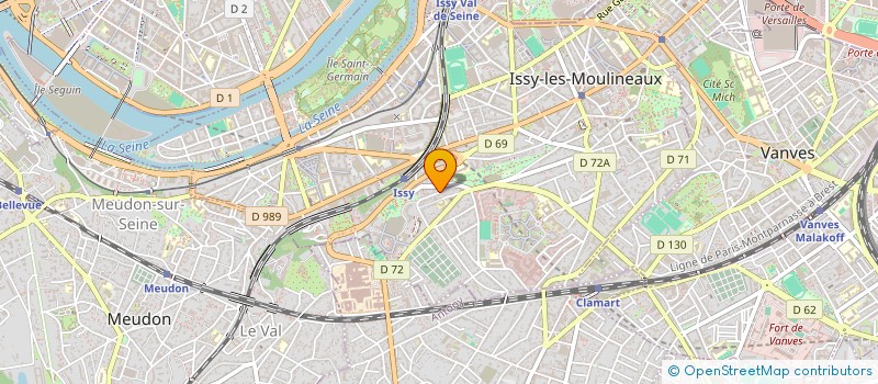 localisation de l'entreprise LA CENTRIPETE à ISSY-LES-MOULINEAUX