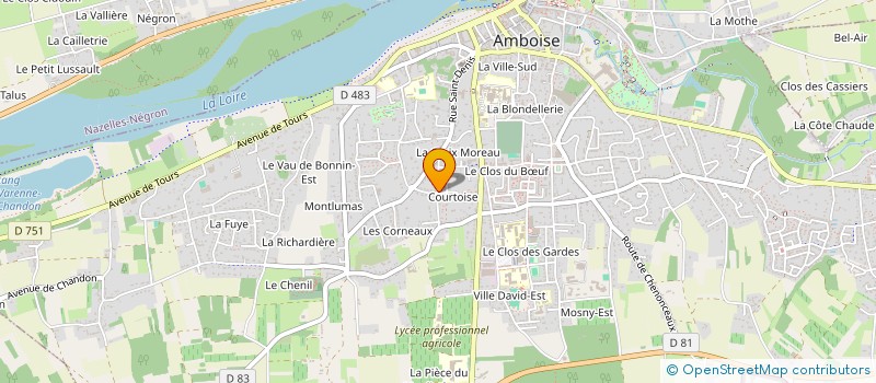 localisation de l'entreprise LA CEPIERRE à MONTLOUIS-SUR-LOIRE