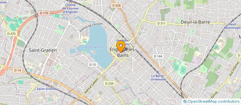 localisation de l'entreprise LA CERAMIQUE à ENGHIEN-LES-BAINS