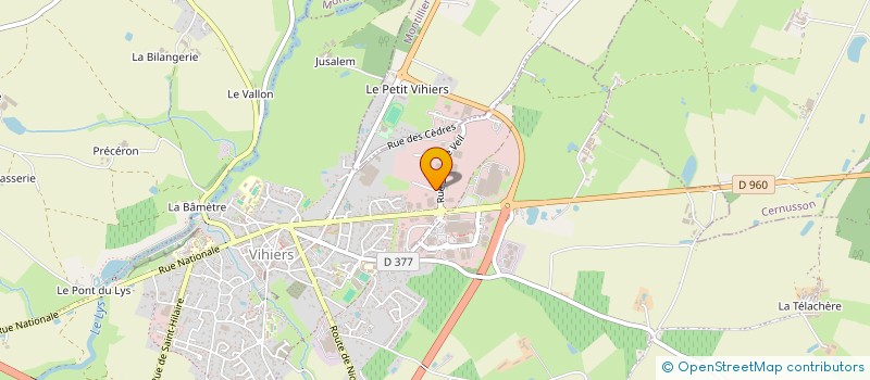 localisation de l'entreprise LA CERAMIQUE DU LYS à LYS-HAUT-LAYON