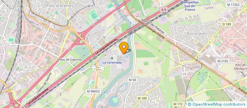 localisation de l'entreprise LA CEREIREDE AUTO à LATTES
