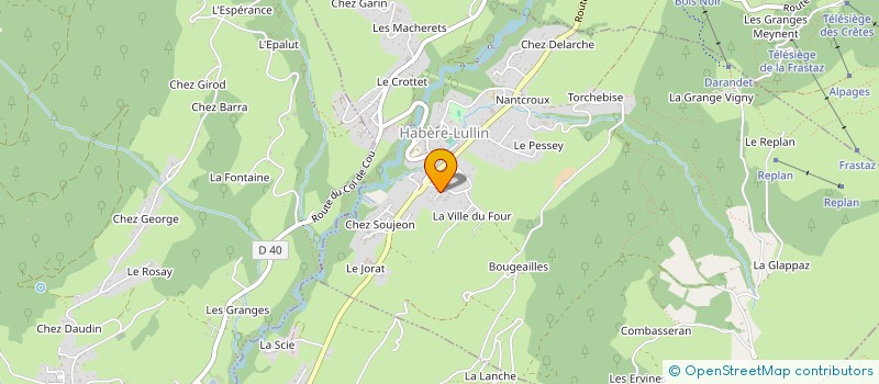 localisation de l'entreprise LA CERFUZE  HABERE-LULLIN