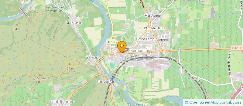 localisation de l'entreprise LA CERIERE  REMOULINS