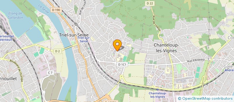 localisation de l'entreprise LA CERISAIE  TRIEL SUR SEINE