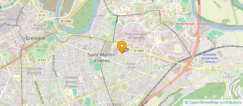 localisation de l'entreprise LA CERISAIE à SAINT-MARTIN-D'HERES