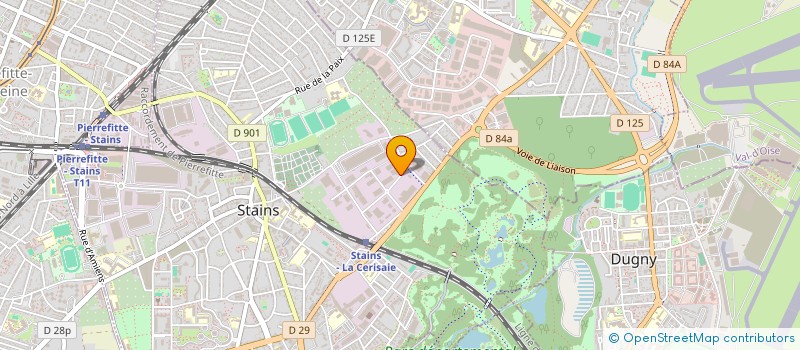 localisation de l'entreprise LA CERISAIE à STAINS