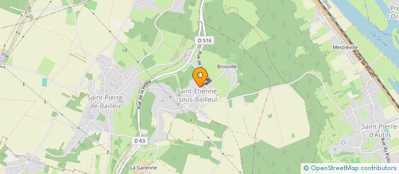 localisation de l'entreprise LA CERISAIE  SAINT-ETIENNE-SOUS-BAILLEUL