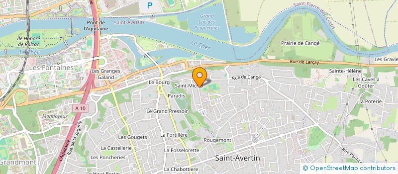 localisation de l'entreprise LA CERISAIE  SAINT-DENIS-EN-VAL