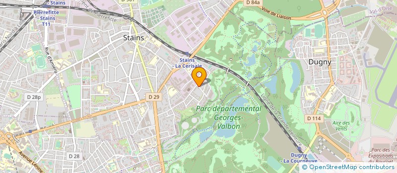 localisation de l'entreprise LA CERISAIE à STAINS