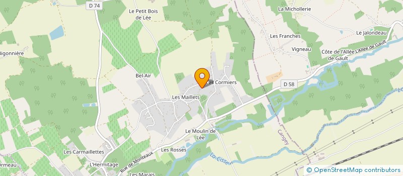 localisation de l'entreprise LA CERISAIE  CANGEY