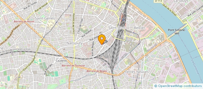 localisation de l'entreprise LA CERISE  BORDEAUX