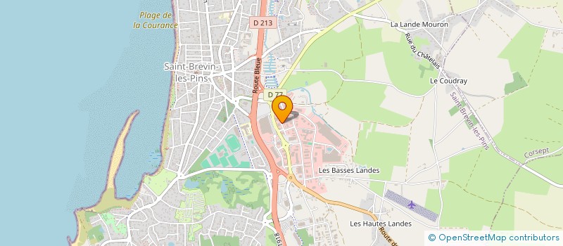 localisation de l'entreprise LA CERISE BIO à SAINT BREVIN LES PINS