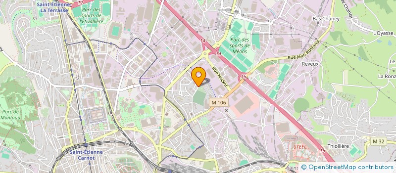 localisation de l'entreprise LA CERISE SUR LE GATEAU  SAINT-ETIENNE