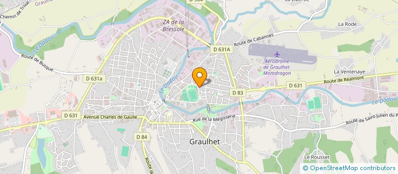 localisation de l'entreprise LA CERISE SUR LE GATEAU  GRAULHET