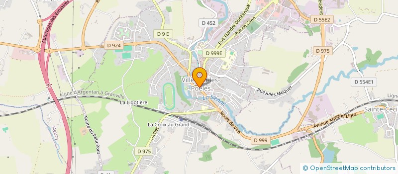 localisation de l'entreprise LA CERISE SUR LE GATEAU  VILLEDIEU-LES-POELES-ROUFFIGNY