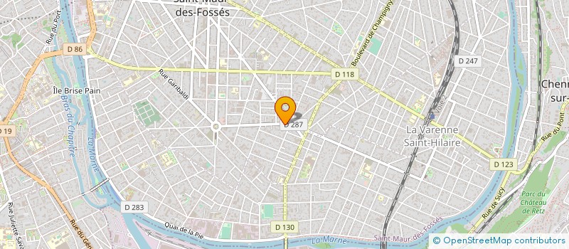 localisation de l'entreprise LA CERISE SUR LE GATEAU à SAINT-MAUR-DES-FOSSES