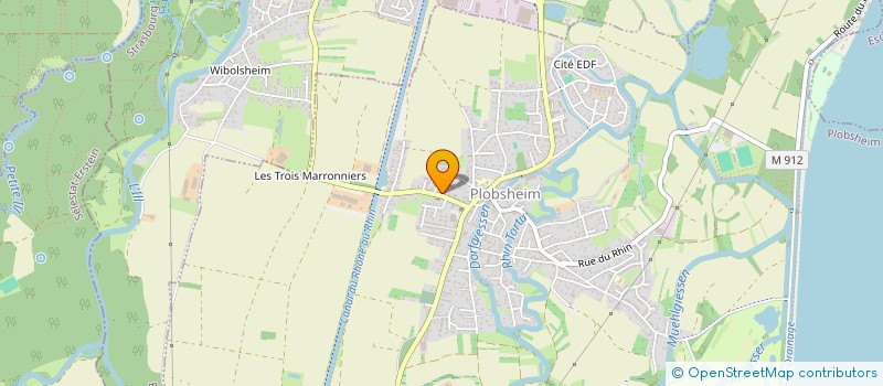 localisation de l'entreprise LA CERISE SUR LE GATEAU  PLOBSHEIM