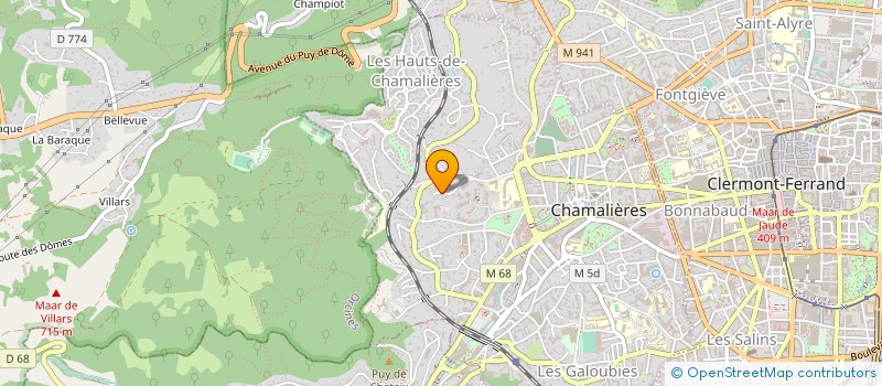 localisation de l'entreprise LA CERISE SUR LE MARTEAU à CHAMALIERES