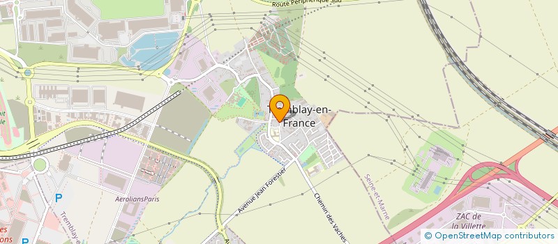 localisation de l'entreprise LA CERISE SUR LE PANIER à TREMBLAY-EN-FRANCE
