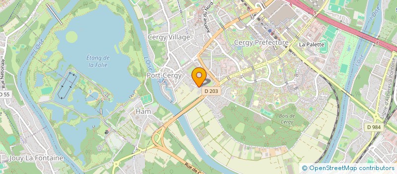 localisation de l'entreprise LA CERISERAIE  CERGY