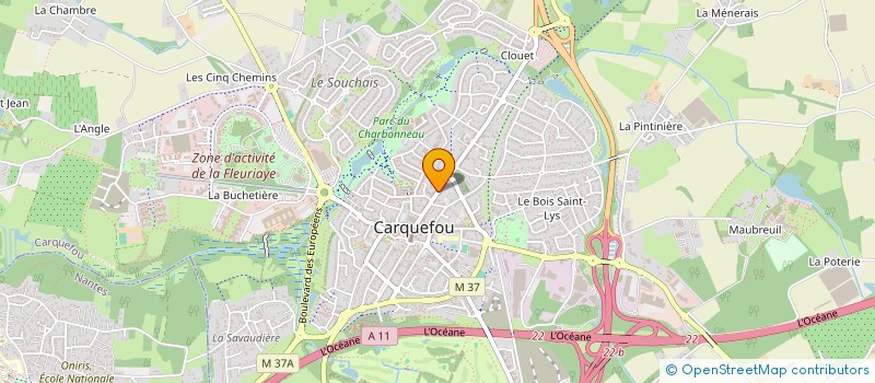 localisation de l'entreprise LA CERISERAIE  CARQUEFOU