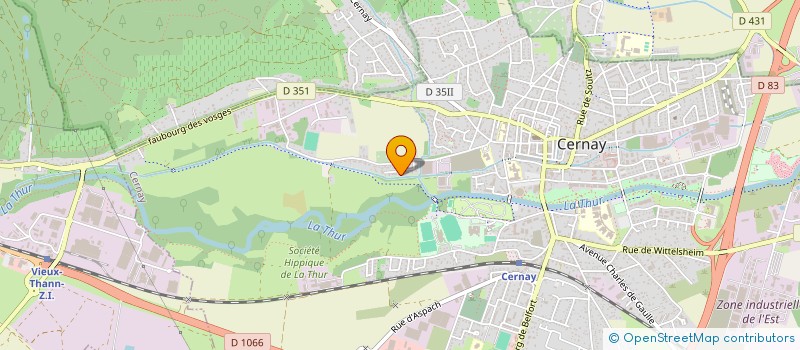 localisation de l'entreprise LA CERNEENNE  CERNAY