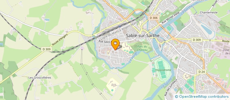 localisation de l'entreprise LA CERVOISE  SABLE-SUR-SARTHE
