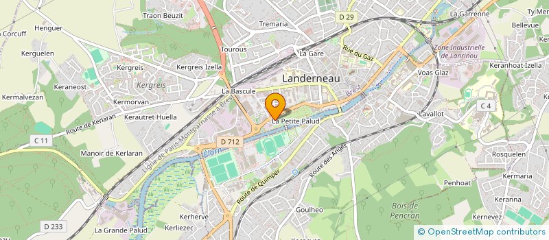 localisation de l'entreprise LA CERVOISERIE DE LANDERNEAU à LANDERNEAU