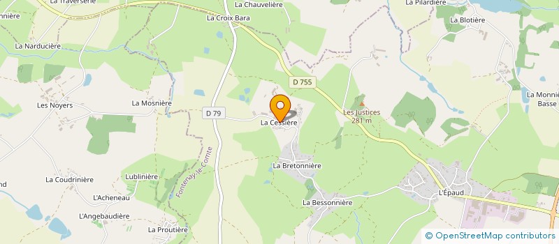 localisation de l'entreprise LA CESSIERE à SEVREMONT